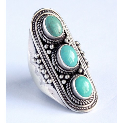 Ring long w/3-stone
