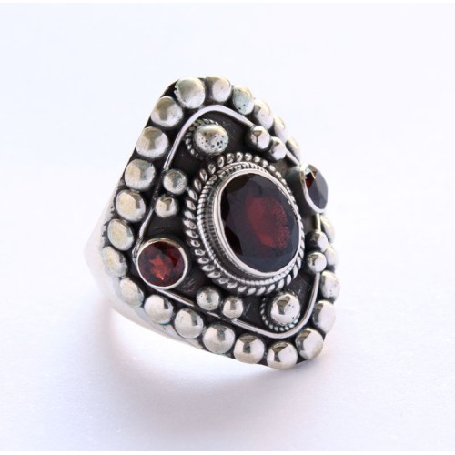 Ring water ball 2 side small stone