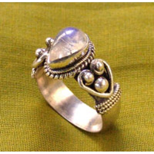 Ring  drop stone  with 3w/ball